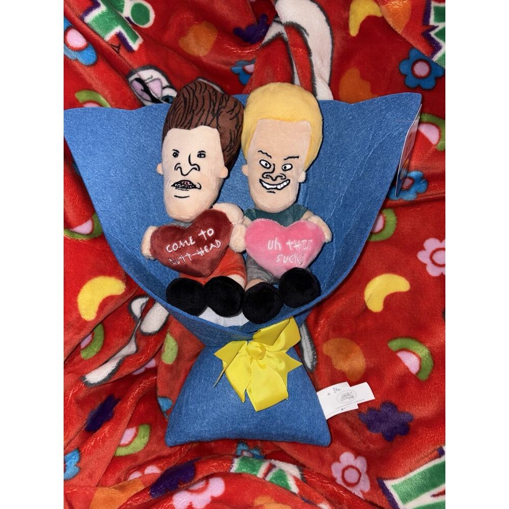 Beavis And Butthead MTV Plush Bouquet, Limited Edition BRAND NEW RARE!